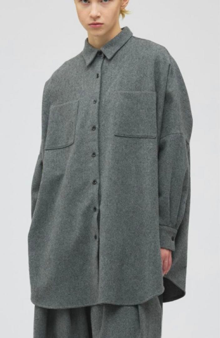mizuiro ind ポケット付きワイドシャツ 羽織り 2025AW - メルカリ