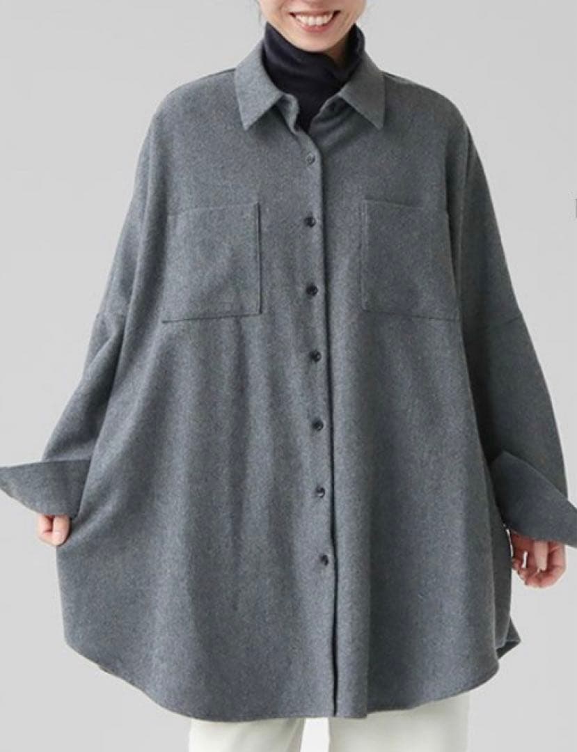 mizuiro ind ポケット付きワイドシャツ 羽織り 2025AW - メルカリ