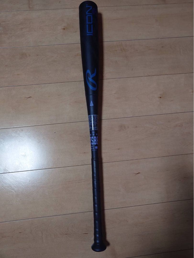 購入者確定　Rawlings ICON 軟式バット ブラック/ブルー Rawlings（ローリングス） 一般軟式用 ICON ONE アイコンワン BR6IONE