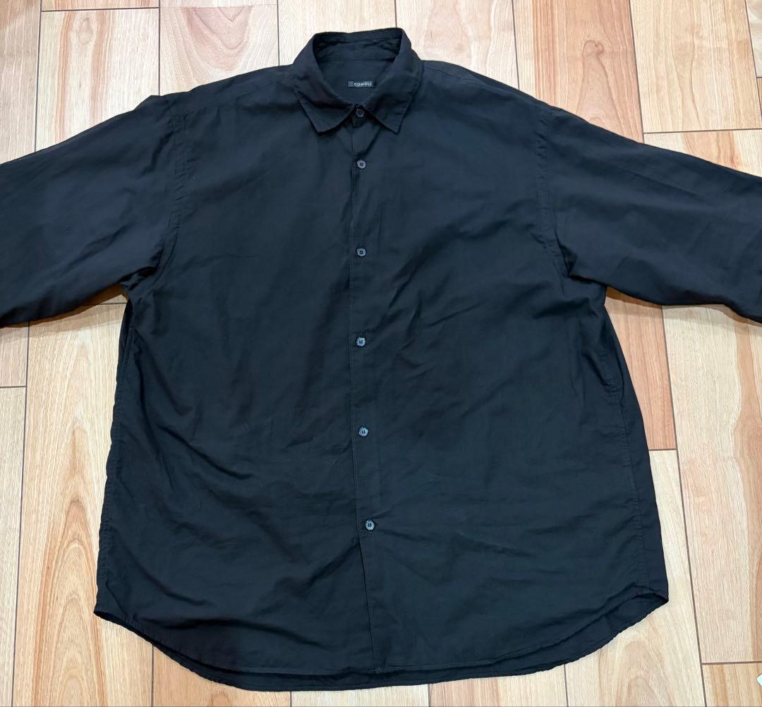 25AW COMOLI KHADIコットンWレイヤー コモリ シャツ サイズ1 - メルカリ