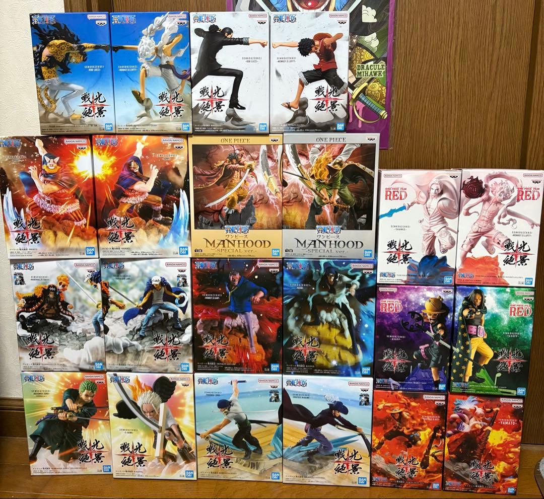 ワンピースフィギュア　戦光絶景　MANHOOD まとめ　22体セット！