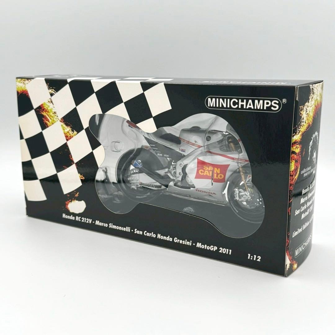 ミニチャンプス 1/12 HONDA RC212V 2011 シモンチェリ MINICHAMPS/ミニチャンプス】1/12 ホンダ RC212V M.シモンチェリ モト