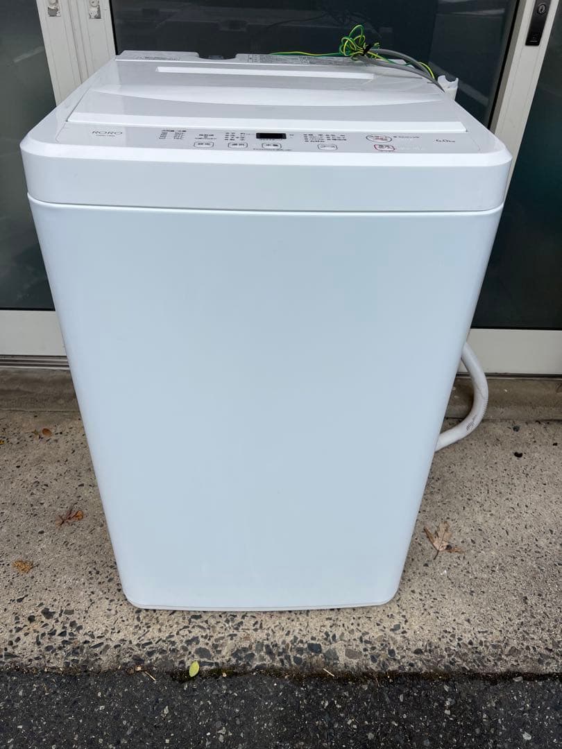 9*)様 送料込！縦型洗濯機 6.0kg 2024年製 YWM-T60L ヤマダ