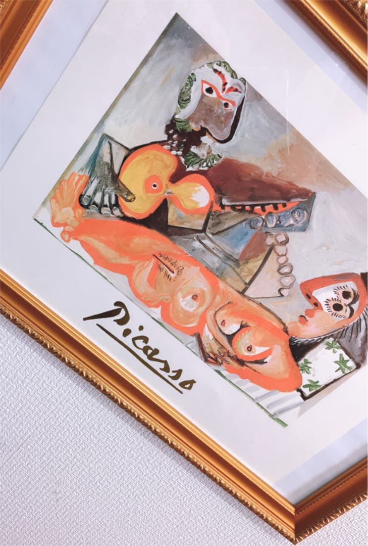 ピカソ　　ピカソ展で購入したもの　額40×30