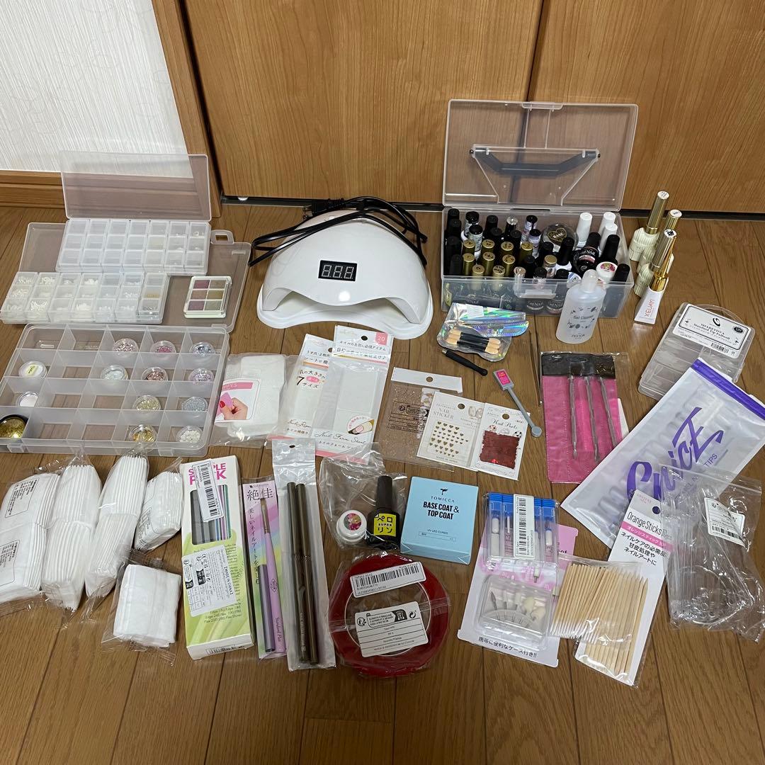 ジェルネイル　セルフネイル　セット売り　LED&UVネイルライト