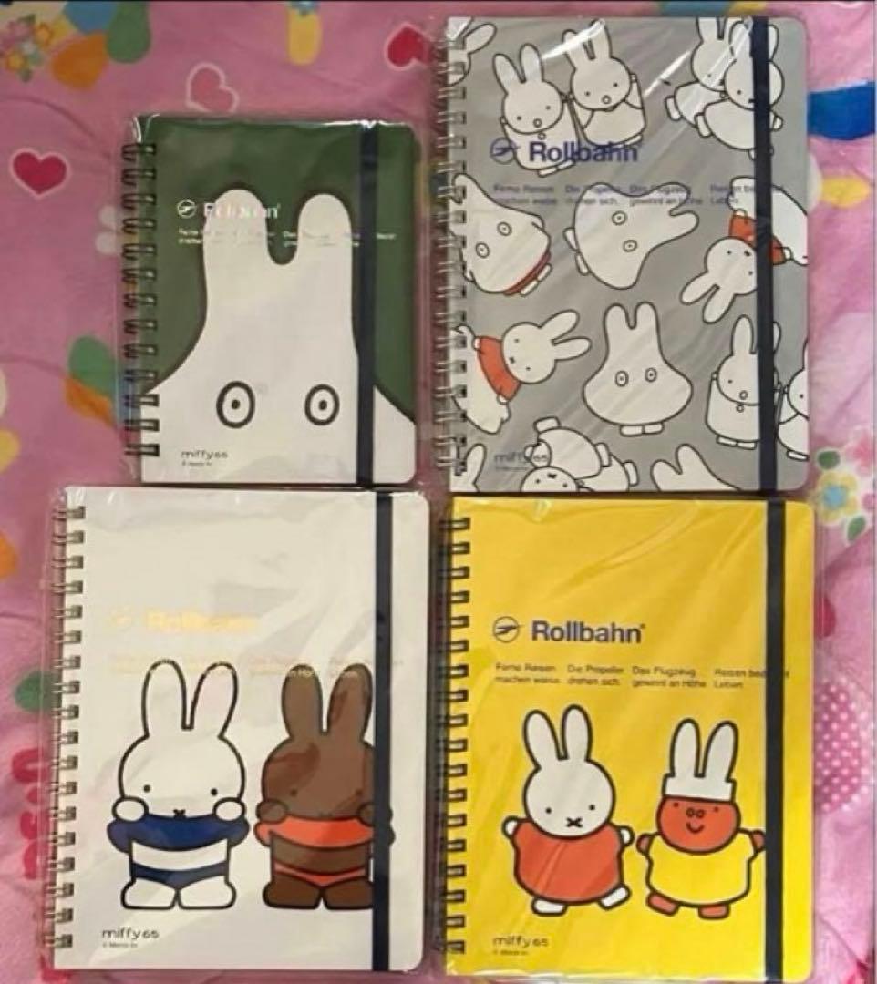 ⭐️新品未使用⭐️65周年⭐️ミッフィー展⭐️ロルバーン⭐️4冊セット⭐️ 新品未使用】65周年 ミッフィー展限定 ロルバーン ポケット付メモ M 2