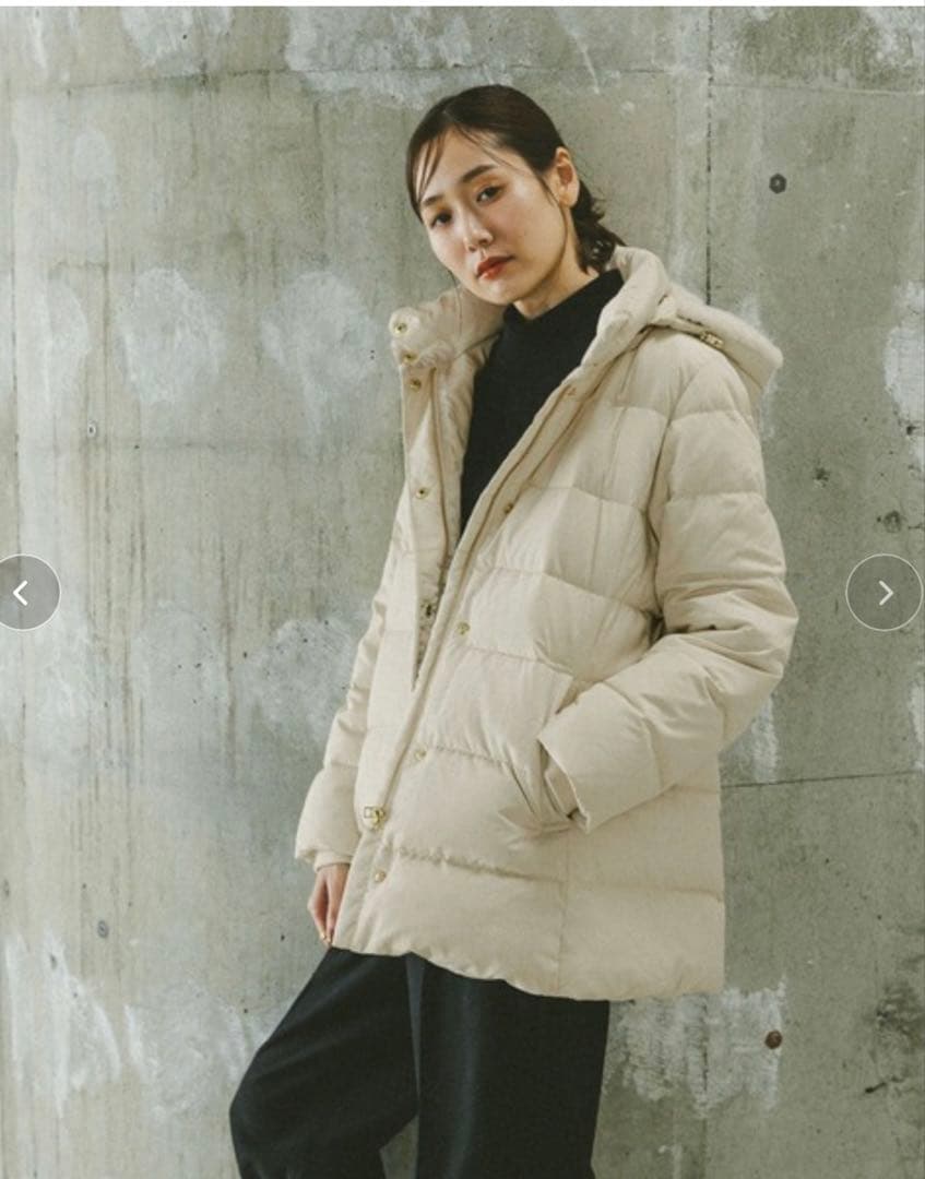 【新品】グローバルワーク　ウツクシルエット　撥水ダウンコート　L