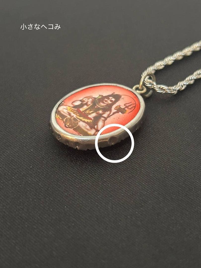 藤井風 イメージペンダント ネックレス 【オーム文字・シヴァ神・赤