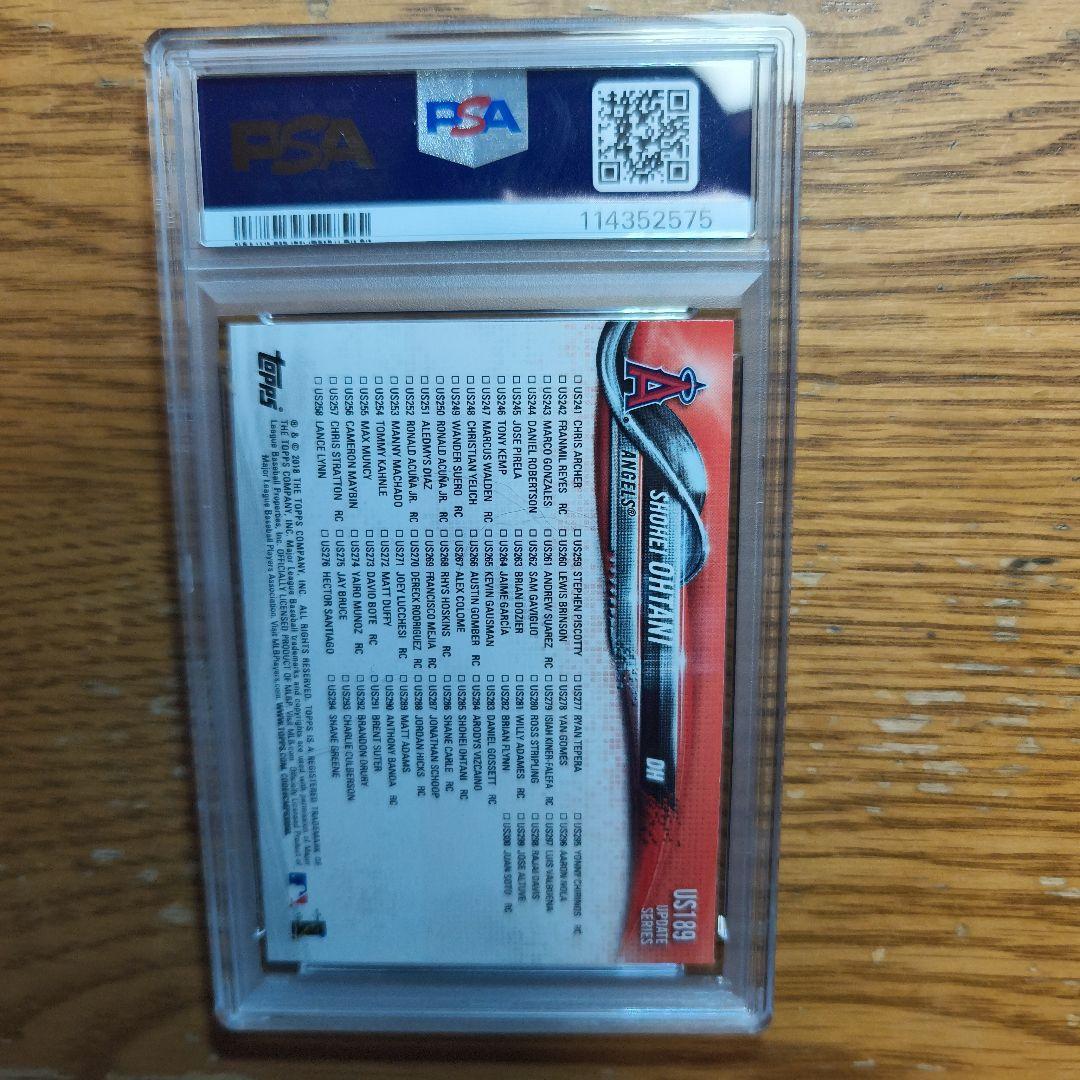 2018 大谷翔平 topps update US189 psa10 - メルカリ
