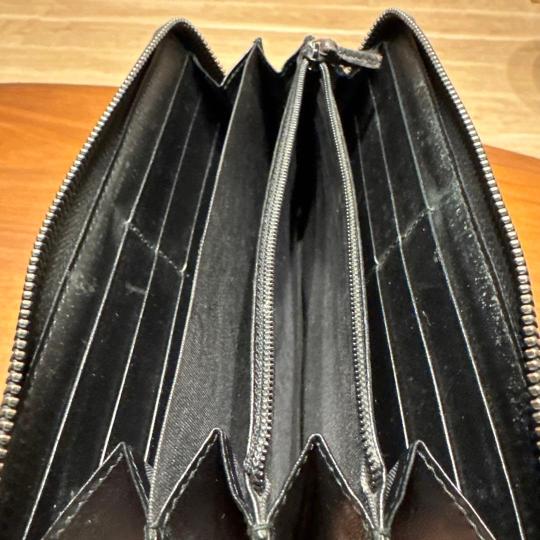 GUCCI ブラックレザー長財布、GGパターンデザイン M109920546 - 小物