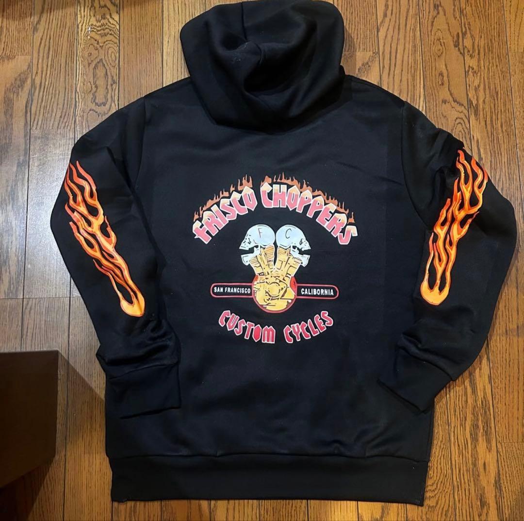 Frisco Choppers フリスコチョッパーズブラックパーカー - メルカリ