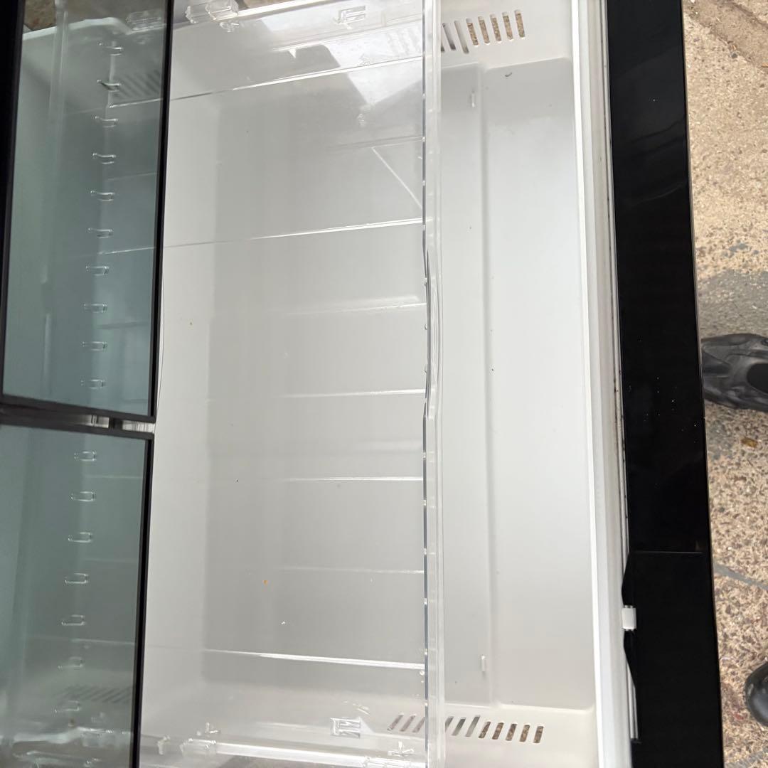 岸170 R-WXC74N 735L 大型 ブラック 冷蔵庫 両開き