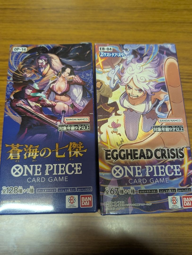 【新品未開封boxテープ付き】蒼海の七傑 エッグヘッドクライシス　各1ボックス