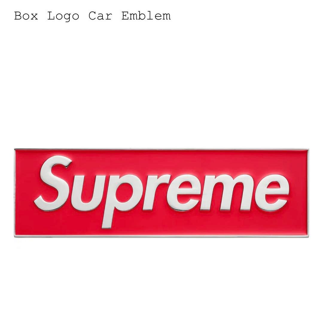 小物 supreme Box Logo Car Emblem
