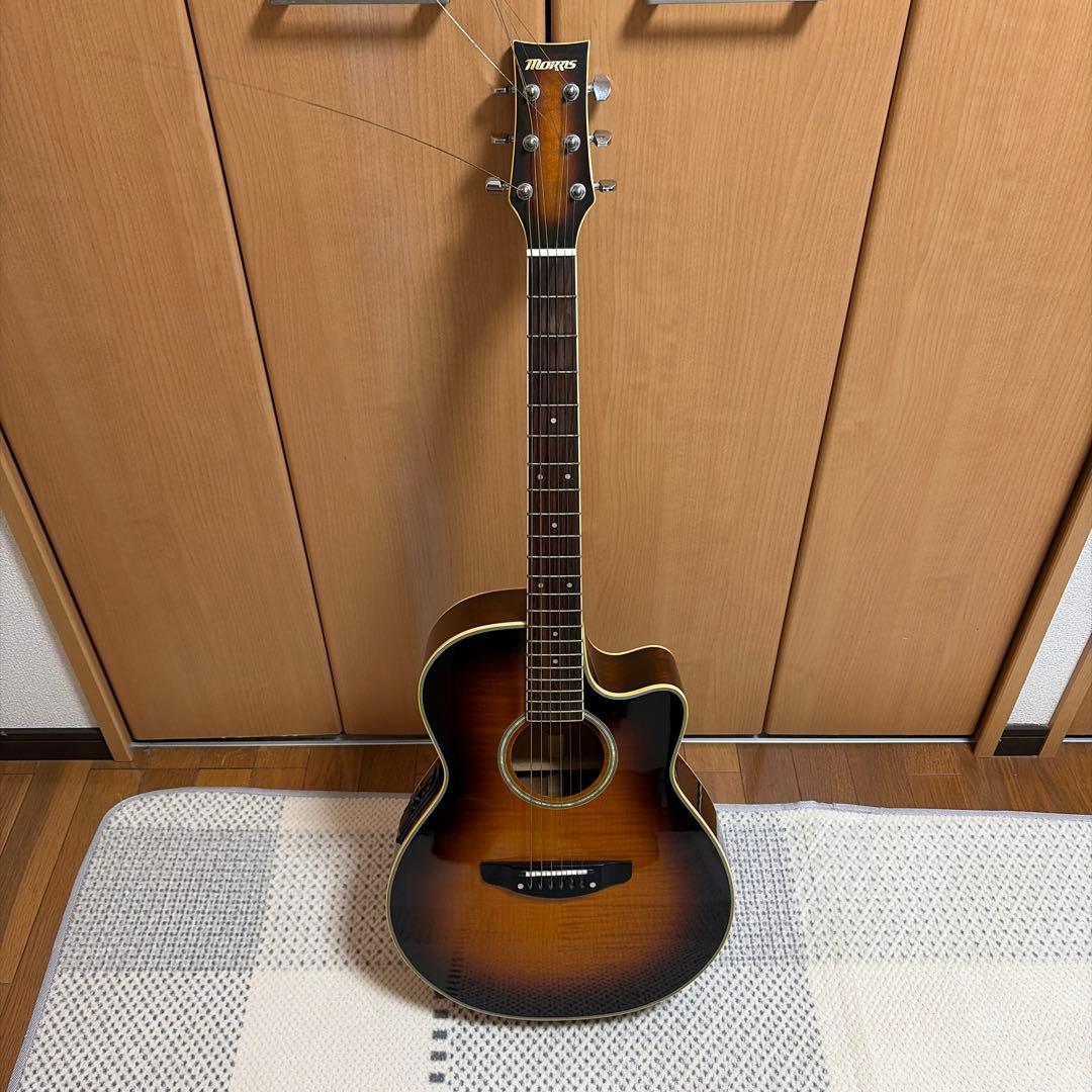 モーリスMR-451BS エレアコギター サンバースト eBay USA 出品物: Morris MR-451BS Acoustic-Electric Guitar, すのう