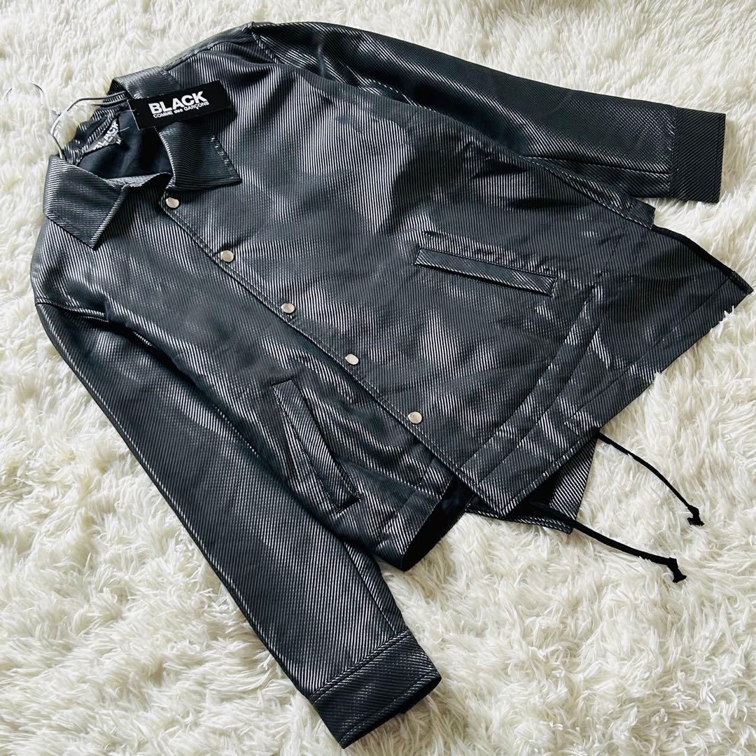 【極美品】22ss ブラック コムデ ギャルソン ねじれ コーチ ジャケット