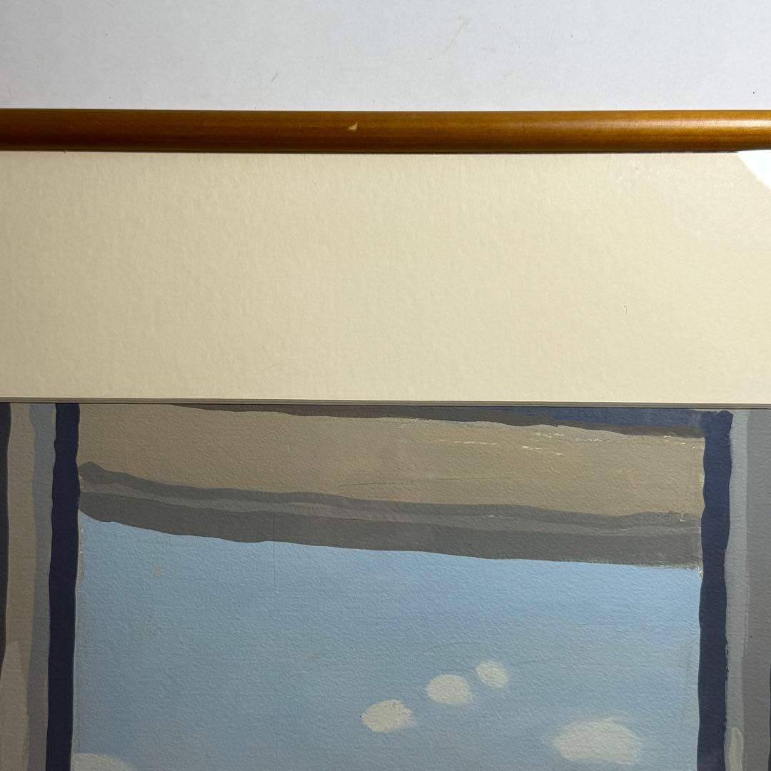 ◆【塚本実】作 グァッシュ画「ルテシアの窓」1995年 41×33cm F6号◆