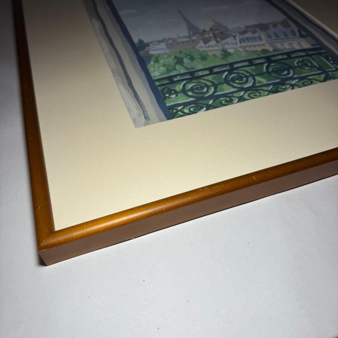 ◆【塚本実】作 グァッシュ画「ルテシアの窓」1995年 41×33cm F6号◆