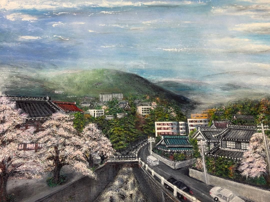 山本達幸「長閑」油彩 風景画