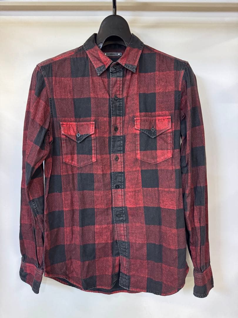 MINEDENIM マインデニム　バッファローデニムチェックシャツ