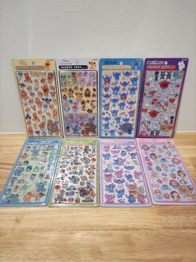 【正規品】ボンボンドロップシール　ディズニー　コンプリート ボンボンドロップシール ディズニー 第二弾 8種 コンプリート 正規品