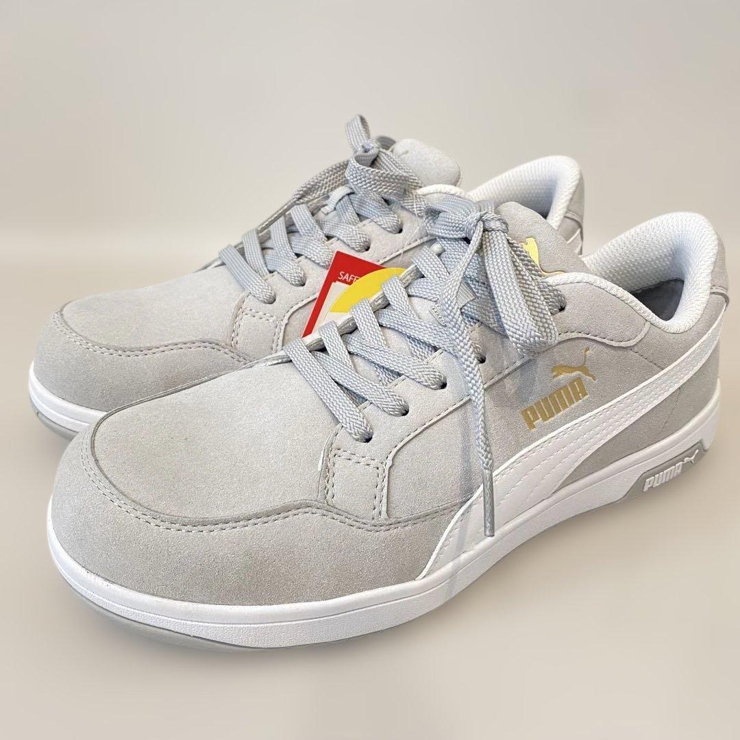 【タグ付き未使用】PUMA 安全靴 27.0 グレー スニーカータイプ