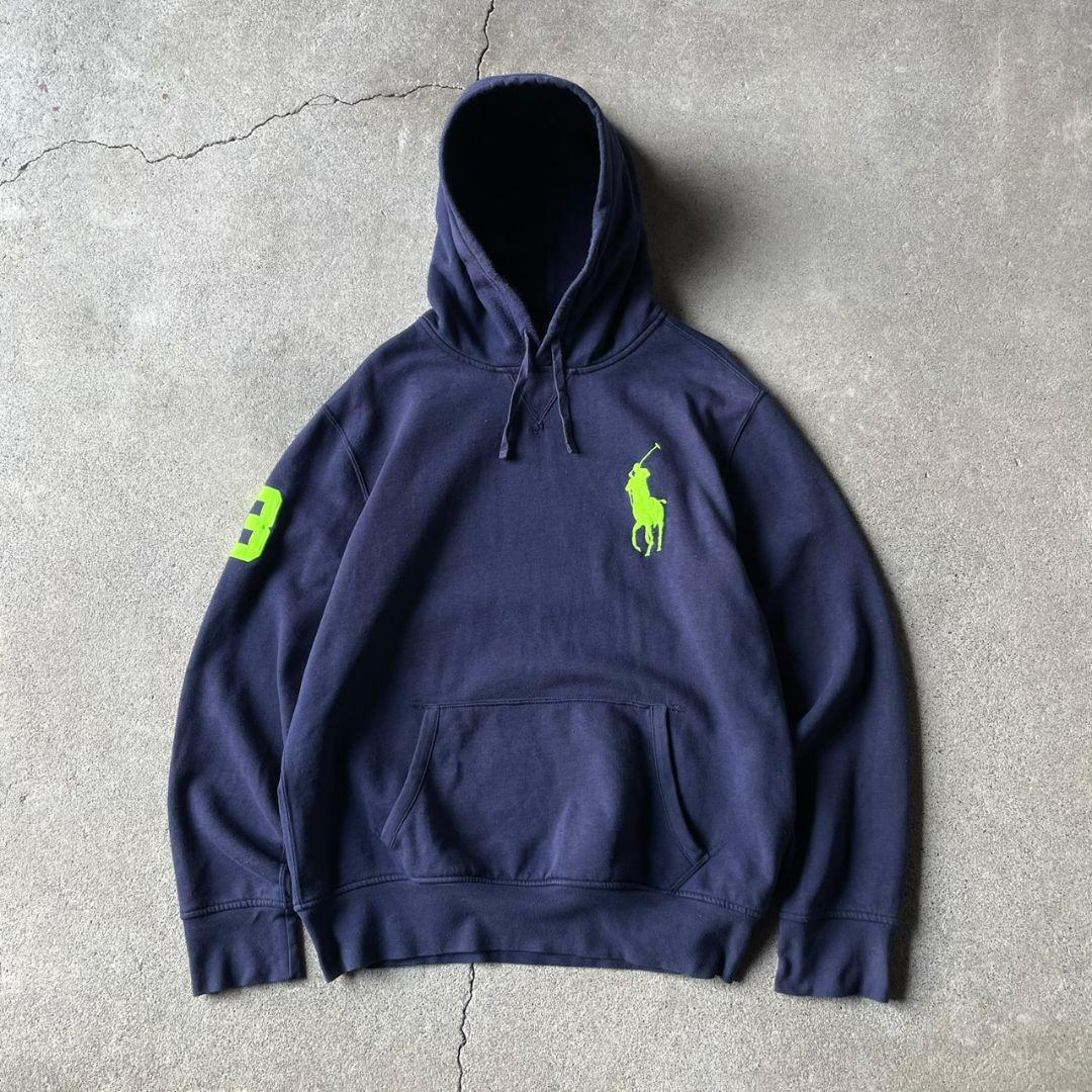 Polo RalphLauren ビッグポニー パーカー 短丈 y2k cboy - メルカリ