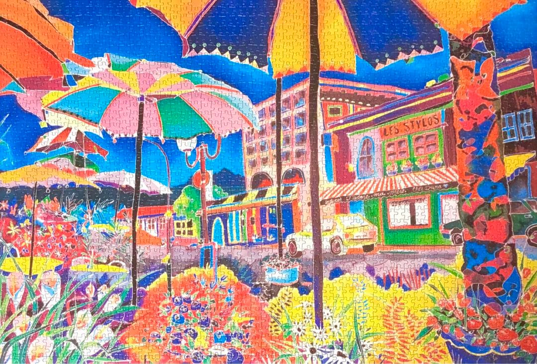 ジグソーパズル　ストリートサイドアンブレラ　ジェニファー・マークス 廃盤プレミア