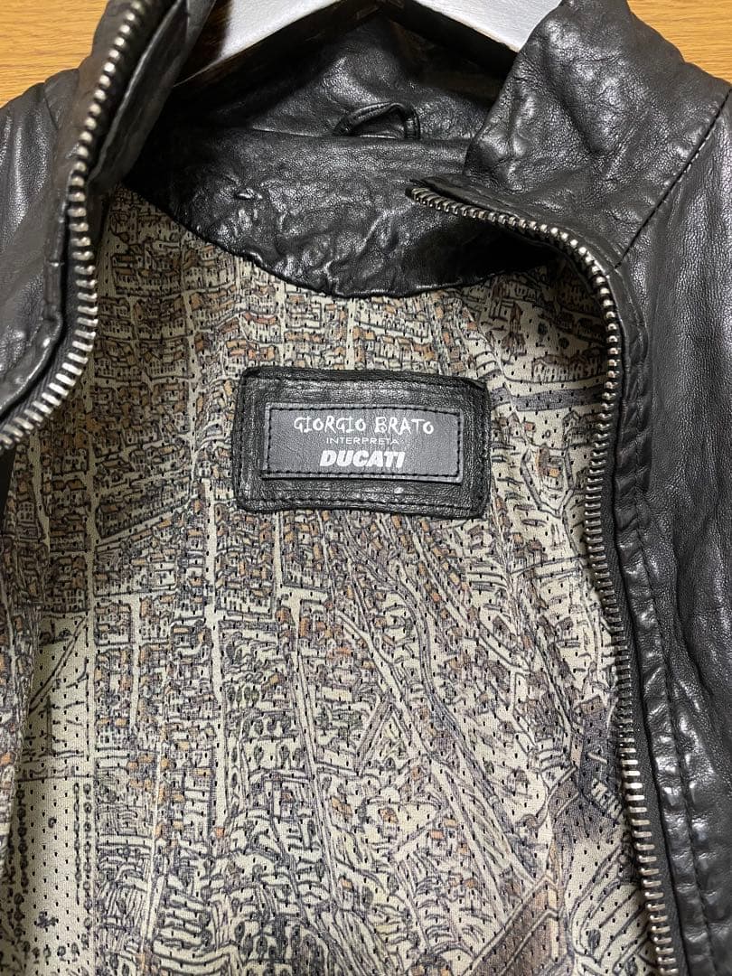 GIORGIO BRATO DUCATI 本革 レザージャケット 希少 - メルカリ