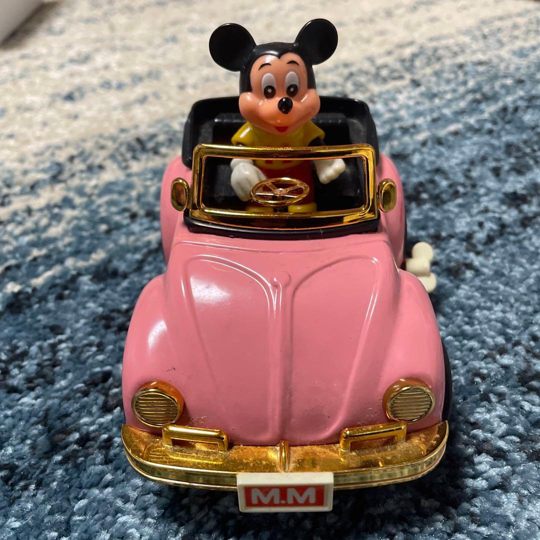 ミッキーマウス ワーゲン ゼンマイ式おもちゃ 昭和レトロ 1983年