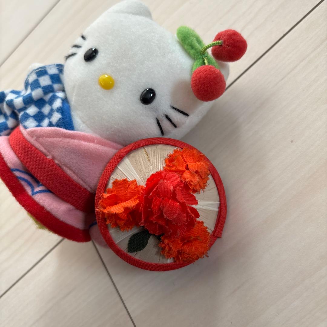 ご当地キティ 山形限定 花笠 さくらんぼ ぬいぐるみ マスコット