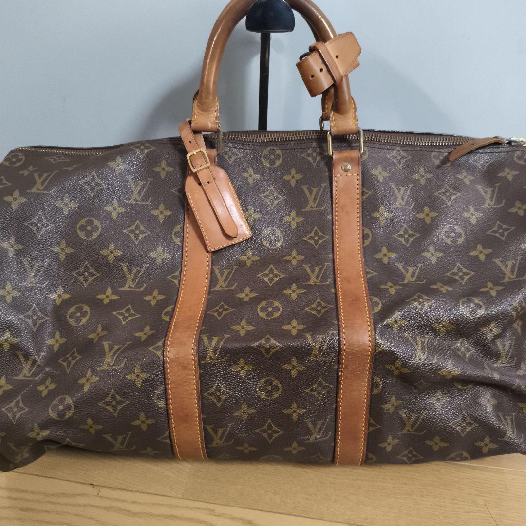 ルイヴィトン　ボストンバッグ　キーポル50レザー　モノグラム