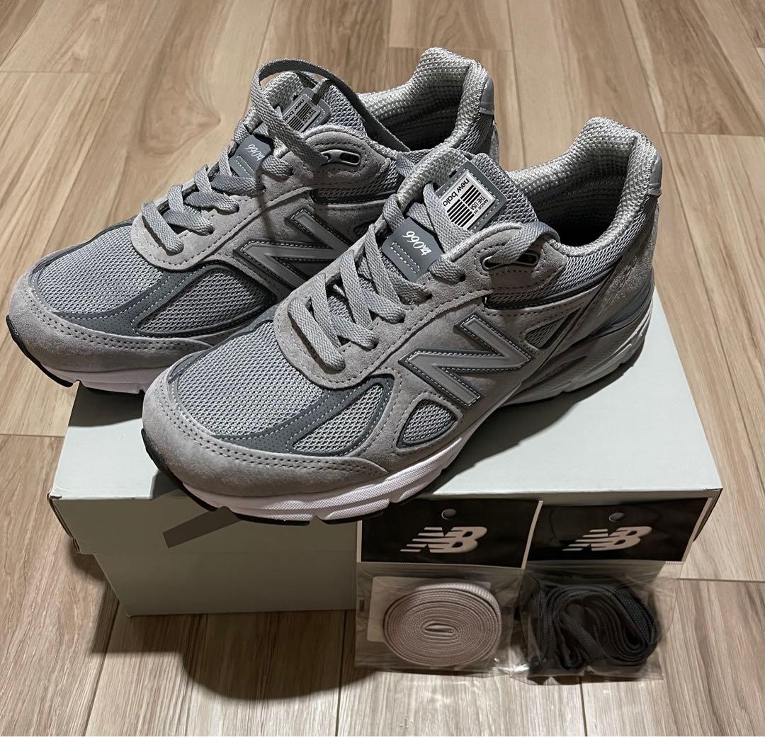 極美品New Balance U990 GR4 v4 おまけシューレース4種付き - メルカリ