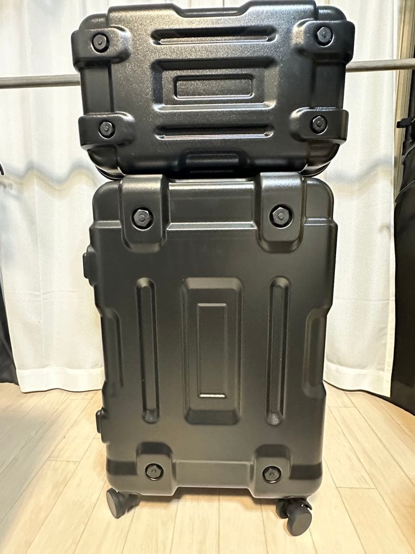 24インチ キャリーケースセット スーツケース 黒 トラベルバッキング リュック