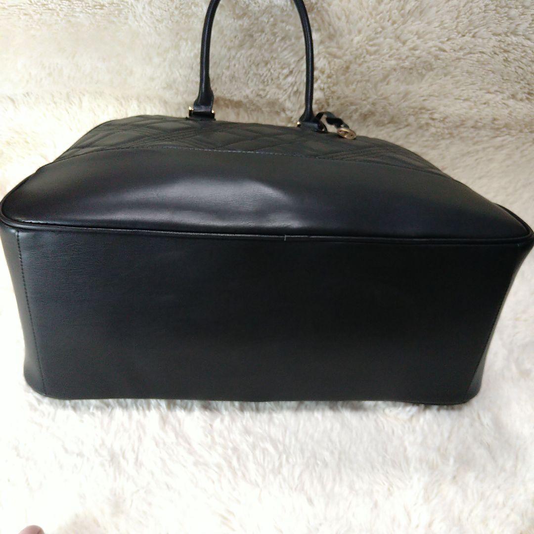 リップサービス ブラック キルティング ボストンバッグ 2024 人気