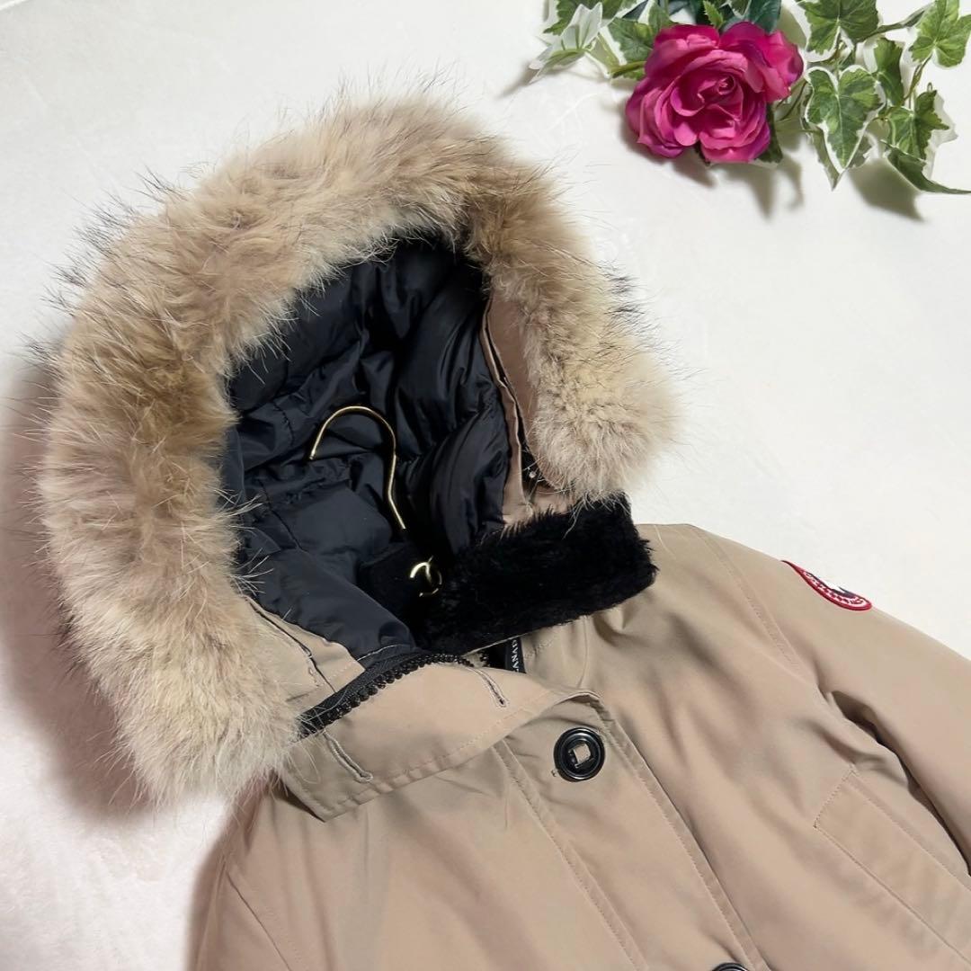 極美品✨ カナダグース ブロンテ ロング ファー ベージュ XS