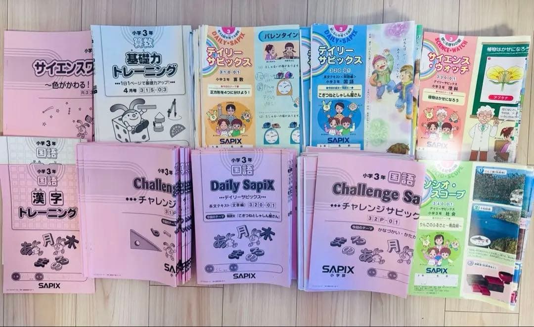 2021年度サピックスSAPIX 3年生テキスト 国語算数社会理科4教科 - メルカリ