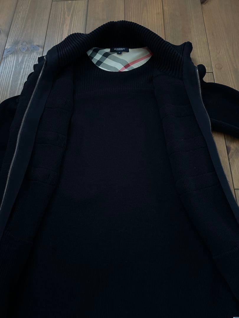 美品】バーバリーロンドン ダッフルニットコート ノバチェック