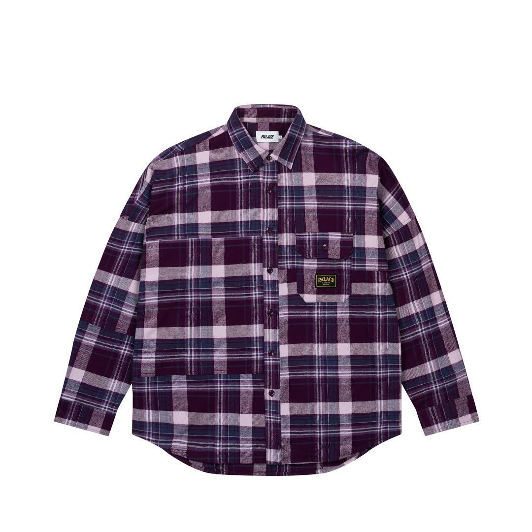 トップス PALACE LUMBER YAK PATCH OVERSHIRT PURPLE 1758626097-lumber-yak-patch-