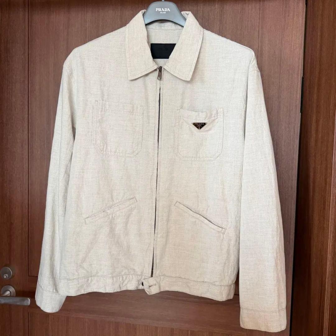 PRADA ベージュ ジップアップジャケット
