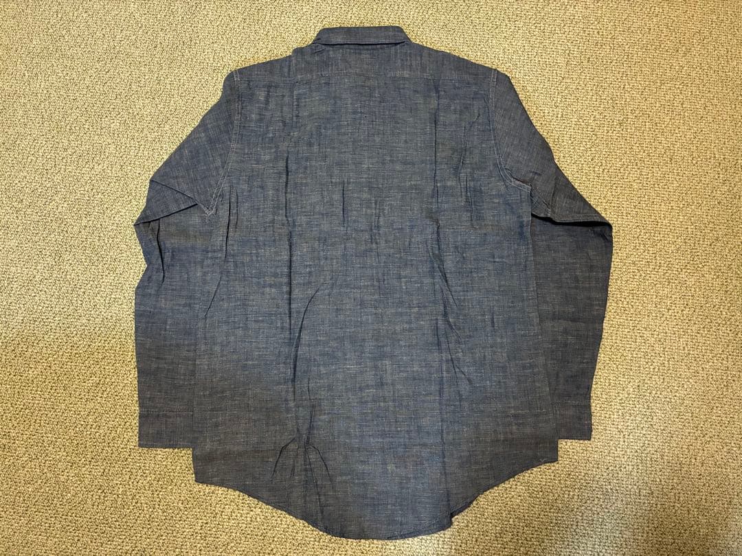 未使用 ANATOMICA BIG A シャンブレーシャツ インディゴ 16 L - メルカリ