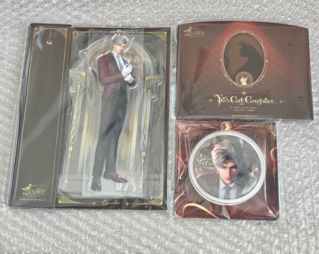恋と深空 シン 猫執事 缶バッジ アクスタ カードセット 公式正規品