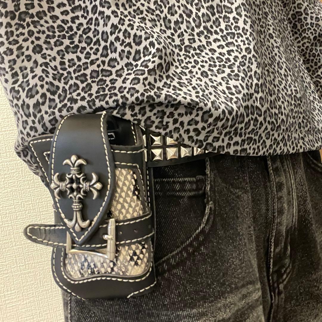 00s archive 蛇革 ベルトポーチ ウエストポーチ 平成 kmrii 似 - メルカリ