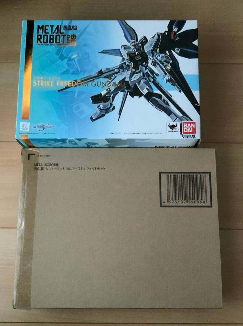 未開封　L ROBOT魂 ストライクフリーダムガンダム & 光の翼＆ハイ