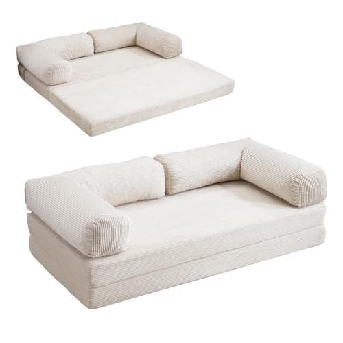 ソファベッド 組立て不要 二人掛け 三人掛け フロアソファ コンパクト ロー