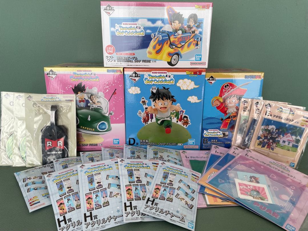 ドラゴンボール一番くじ　スナップコレクション2 A.B.Dラストワン賞おまけ付き