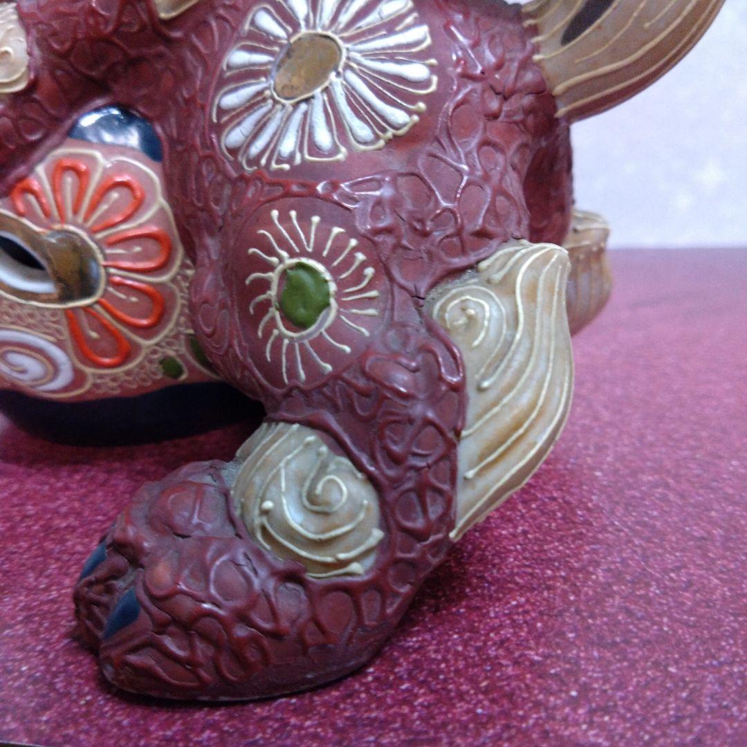 九谷焼 玉乗り獅子 置物 - メルカリ