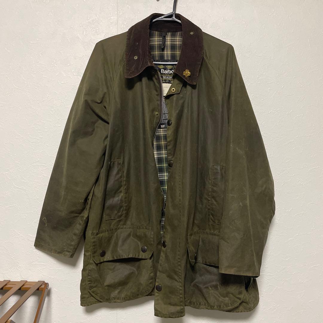 Barbour オリーブグリーンジャケット - メルカリ