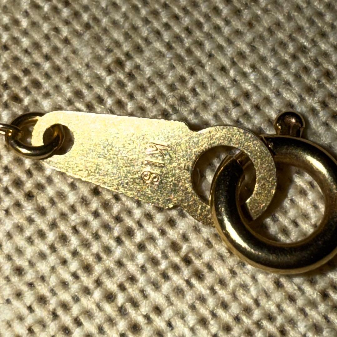 片*付様 9.2g 18金　k18 k10 k18wg ダイヤモンドネックレス