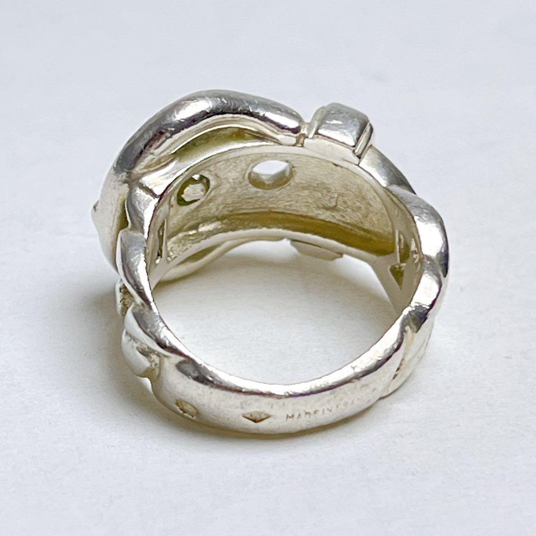 エルメス ブックルセリエ バックル リング 925 ミネルヴァ刻印 7号